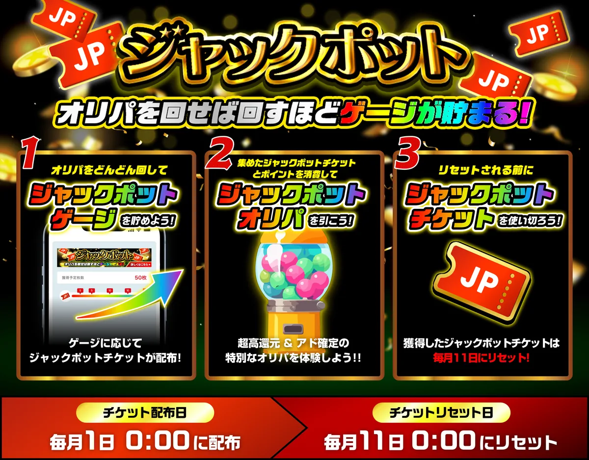 ポケットクロス ジャックポットの仕組み(公式ガイド)